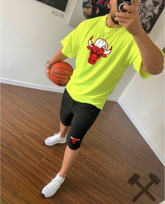 Спортивний Костюм Чоловічий Літній Chicago Bulls чорний оверсайз футболка шорти XL 2607082719 фото