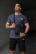 Комплект спортивний чоловічий The North Face футболка темно-сіра+шорти чорні+барсетка літній костюм норс фейс L 2657542898 фото 2