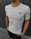 Комплект мужской спортивный Puma серая футболка+ черные шорты летний костюм трикотажный пума повседневный 2655165300 фото 7