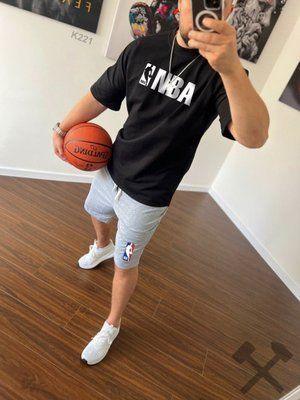 Спортивний Костюм Чоловічий Літній Chicago Bulls NBA чорний оверсайз футболка шорти 2607088377 фото