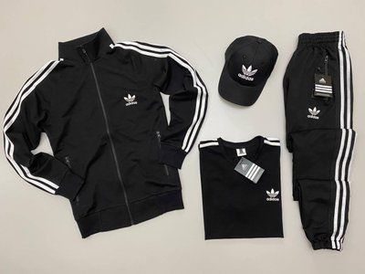 Спортивный костюм мужской Адидас Adidas футболка кепка комплект весенний осенний S 2623530645 фото