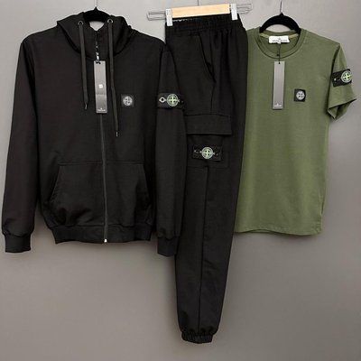 Спортивный костюм мужской стон айленд Stone Island футболка весенний осенний комплект L 2628381670 фото