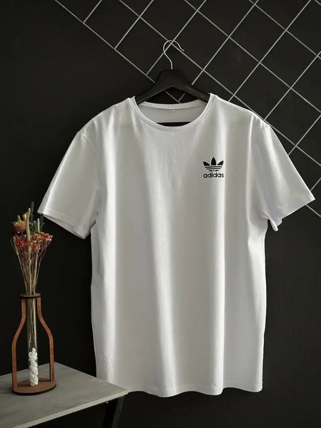 Спортивний Костюм Чоловічий Літній чорні шорти біла футболка Adidas спортивний комплект XL 2607134010 фото