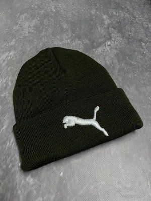 Шапка с добавлением шерсти Puma хаки 2375348389 фото