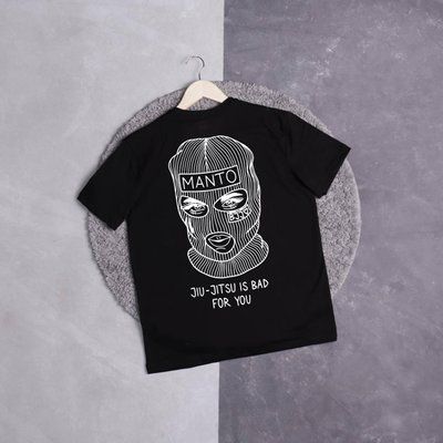 Футболка черная Manto T-shirt Diablo летняя трикотажная тенниска 2612377621 фото