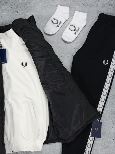 Спортивный мужской комплект Fred Perry жилетка свитшот штаны весенний Осенний 2630153233 фото