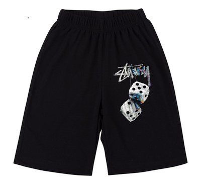 Шорти чоловічі Stussy чорні трикотажні спортивні повсякденні 2604053569 фото