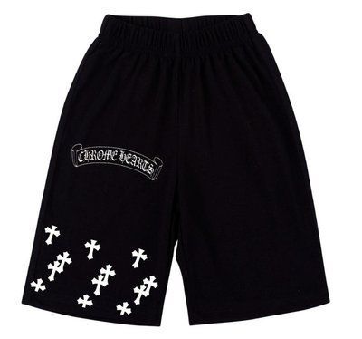 Шорти чоловічі Chrome Hearts чорні трикотажні спортивні повсякденні 2604052944 фото