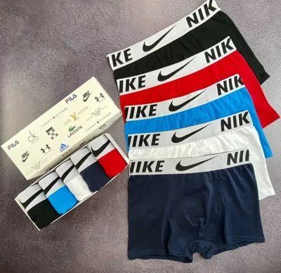 Мужские трусы Найк (Nike) Набор из 5 штук , Набор Мужского нижнего белья - хлопковые 2348509130 фото