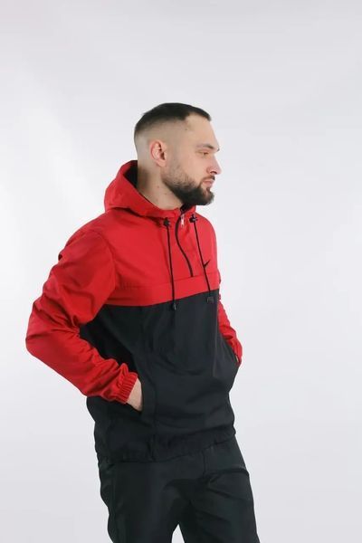 Ветровка анорак куртка мужская Найк "President" Nike красная весенняя осенняя легкая водоотталкивающая L 2490478003 фото