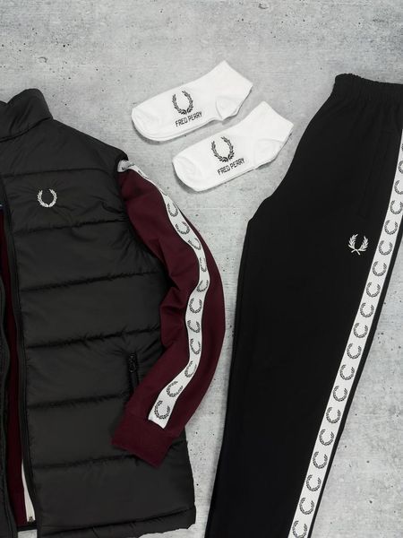 Спортивный мужской комплект Fred Perry жилетка свитшот штаны весенний Осенний 2630153234 фото