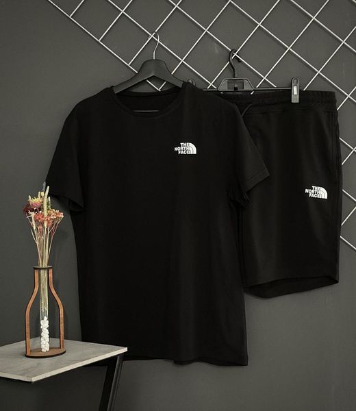 Шорти футболка The North Face чорний комплект чоловічий літній повсякденний 2606906068 фото