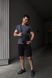 Спортивний комплект чоловічий Nike темно-сіра футболка+чорні шорти+барсетка літній костюм трикотажний найк L 2656669725 фото 4