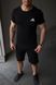 Комплект спортивний чоловічий Adidas чорний футболка шорти костюм літній трикотажний адідас повсякденний L 2656563980 фото 9