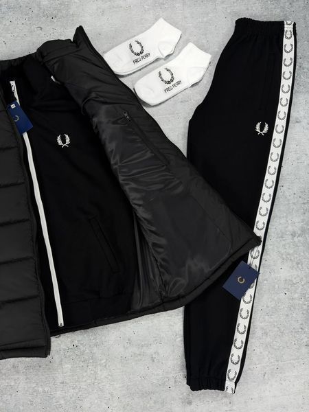 Спортивный мужской комплект Fred Perry жилетка свитшот штаны весенний Осенний 2630153235 фото