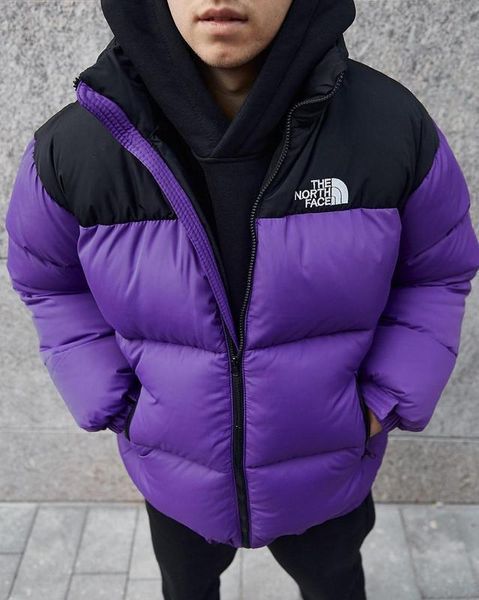 Куртка чоловіча зимова The North Face до - 25*С тепла Фіолетова | Пуховик чоловічий зимовий TNF Преміум якості 2024143338 фото