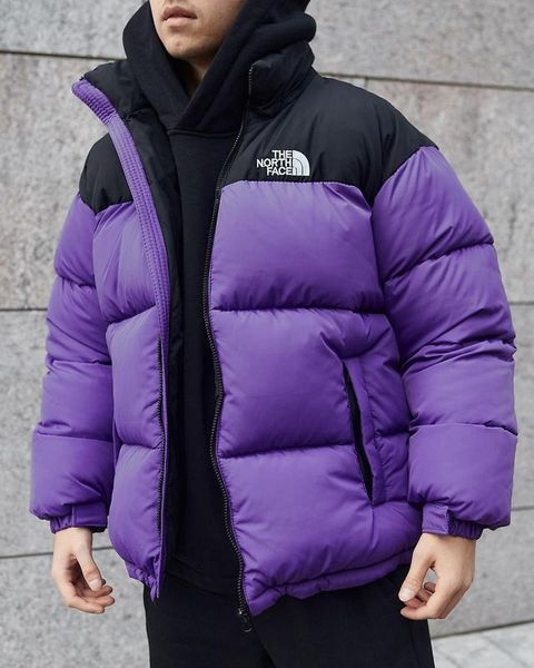 Куртка чоловіча зимова The North Face до - 25*С тепла Фіолетова | Пуховик чоловічий зимовий TNF Преміум якості 2024143338 фото