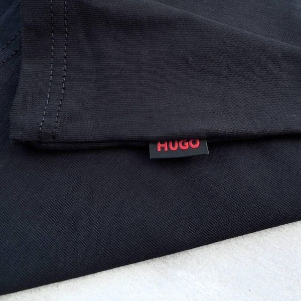 Спортивний Костюм Чоловічий Літній HUGO чорний шорти футболка + кепка спортивний комплект 2607387087 фото