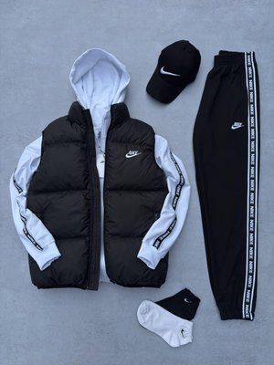 Костюм мужской Найк Nike жилетка кофта штаны кепка весенний осенний 2627231435 фото