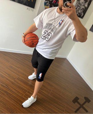 Спортивний Костюм Чоловічий Літній Chicago Bulls NBA чорний оверсайз футболка шорти 2607090380 фото
