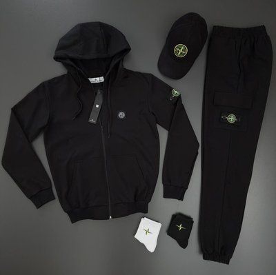 Спортивный костюм мужской стон айленд Stone Island кепка весенний осенний комплект S 2628408840 фото