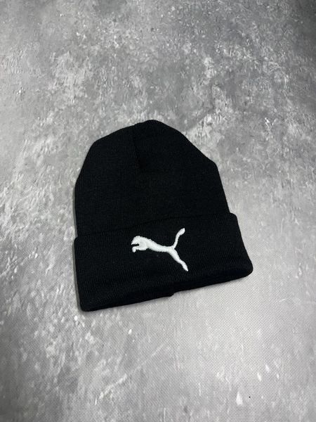 Шапка с добавлением шерсти Puma черная 2375348392 фото