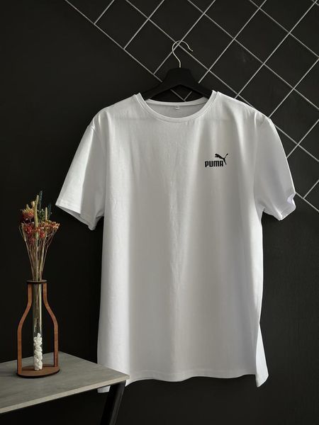 Спортивний Костюм Чоловічий Літній Puma чорні шорти біла футболка спортивний комплект 2606906070 фото