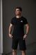 Комплект спортивний чоловічий Adidas чорний футболка шорти костюм літній трикотажний адідас повсякденний XXL 2656563982 фото 6