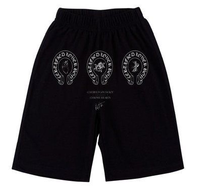 Шорти чоловічі Chrome Hearts чорні трикотажні спортивні повсякденні 2604052959 фото