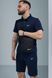Комплект спортивний чоловічий Nike темно-синій поло шорти+чорна барсетка костюм літній найк повсякденний 2655165192 фото 4