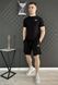 Спортивний Костюм Чоловічий Літній Puma чорний шорти футболка спортивний комплект 2606906071 фото 1