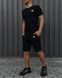Комплект спортивний чоловічий Adidas чорний футболка шорти костюм літній трикотажний адідас повсякденний 3XL 2656563983 фото 10