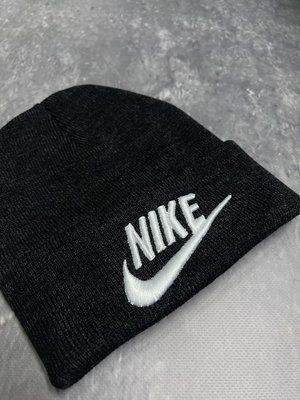 Шапка с добавлением шерсти Nike темно-серая 2375348394 фото