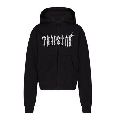 Зип-худи мужская Trapstar черная осенняя весенняя летняя спортивная кофта с капюшоном двунитка повседневная M 2611213291 фото
