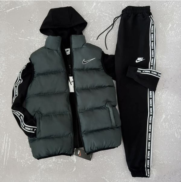 Спортивний костюм чоловічий Найк Nike жилет спортивний комплект демісезонний весняний осінній 2627478387 фото