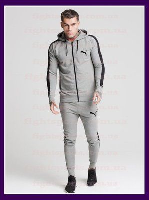 Мужской Спортивный костюм пума стильный крутой легкий серый PUMA XXL 1618853602 фото