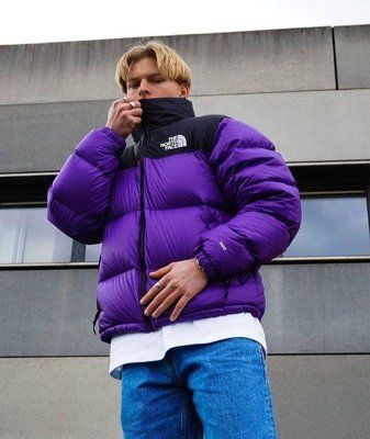 Куртка чоловіча зимова The North Face до - 25*С тепла Фіолетова | Пуховик чоловічий зимовий TNF Преміум якості XL 2024143958 фото