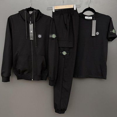 Спортивный костюм мужской стон айленд Stone Island футболка весенний осенний комплект 2628201334 фото