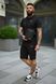 Спортивный комплект мужской Nike черный поло шорты барсетка костюм летний найк трикотажный повседневный M 2657728566 фото 8