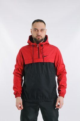Ветровка анорак куртка мужская Найк "President" Nike красная весенняя осенняя легкая водоотталкивающая 2489572571 фото