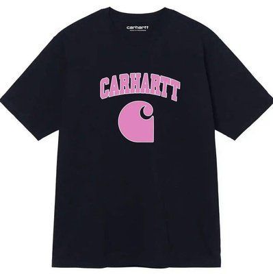 Футболка чоловіча оверсайз carhartt чорна широка бавовняна теніска вільного крою 2602748270 фото