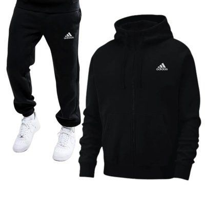 Спортивный костюм Мужской Адидас теплый Осенний Adidas Худи и штаны 2354908421 фото