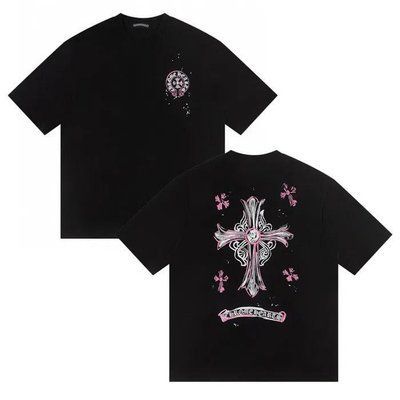 Мужская футболка Chrome Hearts черная с принтом хлопковая спортивная повседневная лето осень весна XXL 2670292809 фото
