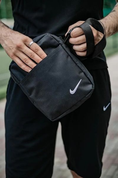Спортивний комплект чоловічий Nike поло червоне+ шорти чорні+ барсетка костюм літній найк повсякденний 2656782978 фото
