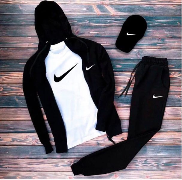 Спортивний костюм чоловічий футболка бейсболка Найк Nike комплект чоловічий весна осінь 2614229177 фото