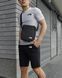 Комплект спортивний чоловічий The North Face футболка сіра+шорти чорні+барсетка літній костюм норс фейс M 2657546551 фото 6