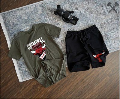 Літній чоловічий спортивний костюм chicago bulls шорти футболка комплект чікаго буллз M 2607780149 фото