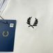 Кофта мужская Fred Perry молочная осенняя весенняя летняя зип-худи двунитка воротник-стойкая повседневная L 2611866801 фото 2