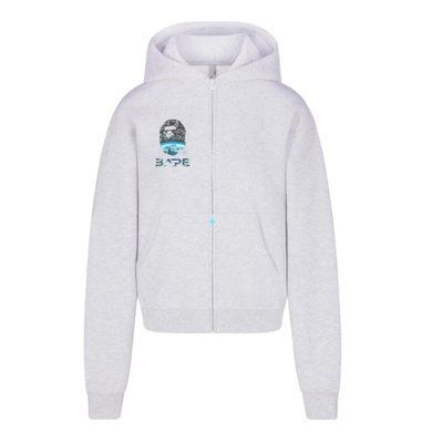 Толстовка мужская BAPE светлая осенняя весенняя летняя кофта с капюшоном двунитка повседневная 2610977007 фото