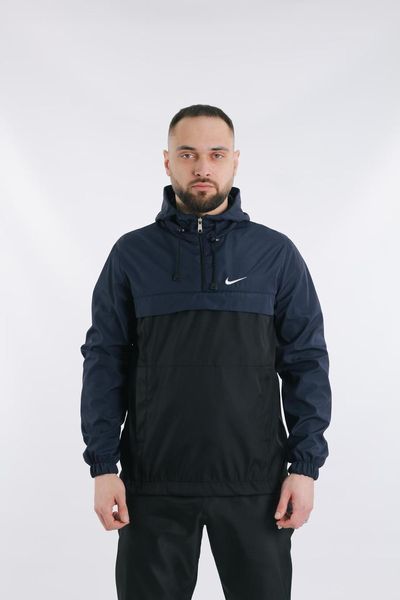 Вітрівка анорак куртка чоловіча Найк "President" Nike синя весняна осіння легка водовідштовхувальна 2489572583 фото
